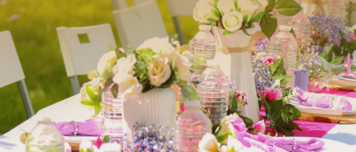 Table dressée printemps florale